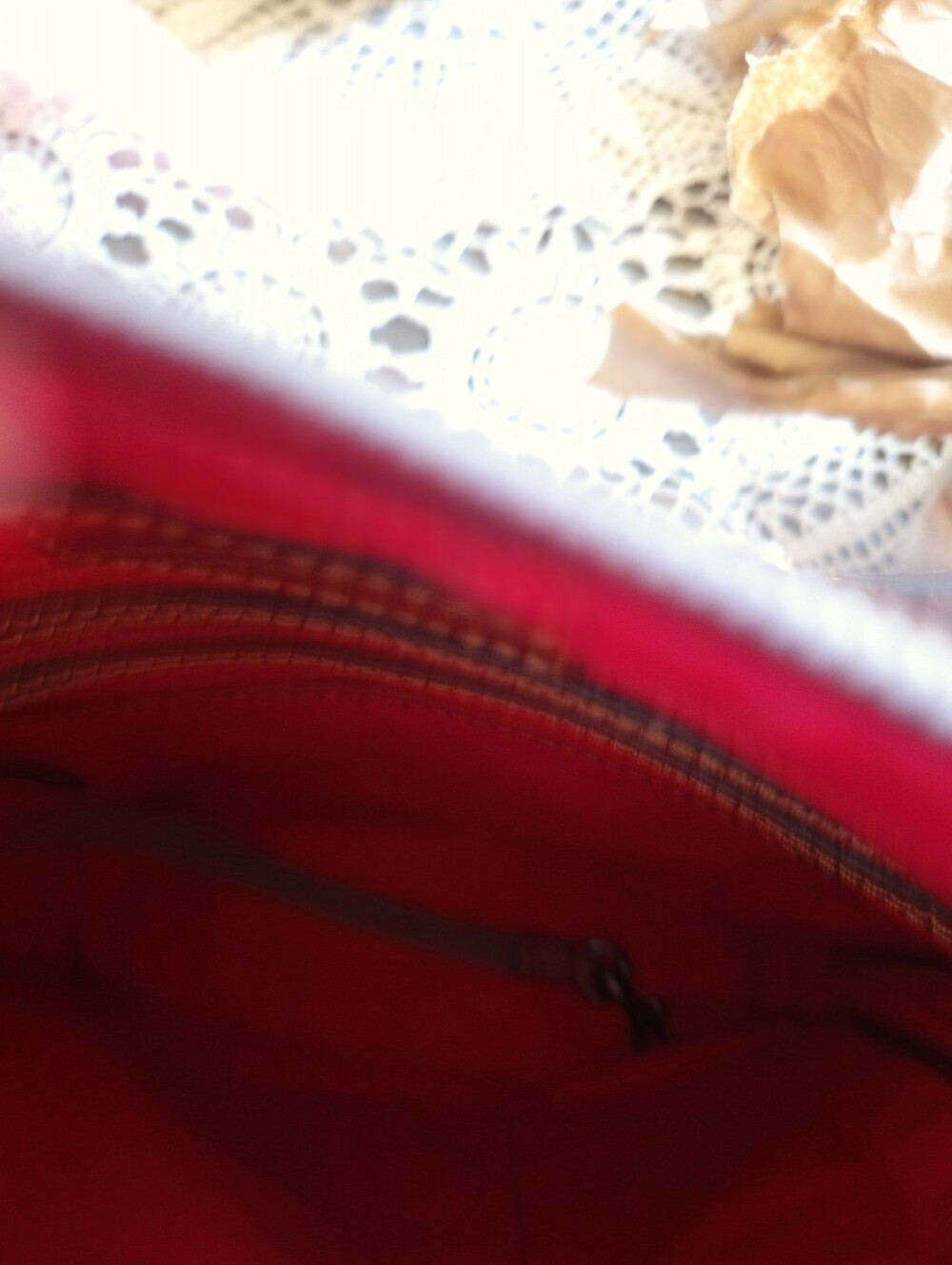 Dooney & Bourke Burgundy Nylon Crossbody with Gold Hardware ❤️💛 - Picture 9 of 10